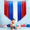 Red Blue and White Party Decorations Ribbon Fringe Hanging Curtain Streamer Backdrop Garlands for 4th of July American Independence Day USA National Day Patriotic Veterans Birthday Graduation Wedding